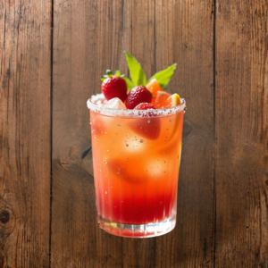 Indien (Orangina, sirop de fraise)